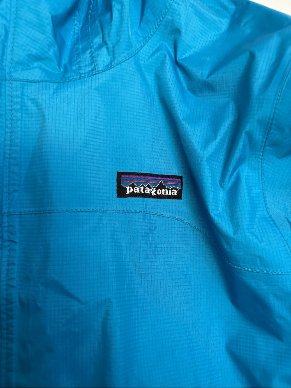 Patagonia Light Blue H2no Rain Jacket Womens Large - Picture 3 of 7